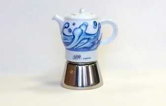 Кофеварка гейзерная на 4 порции, деколь Preziosa