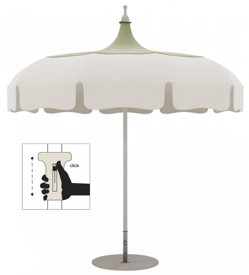 Зонт пляжный профессиональный Ø2.4 м Lotus Pagoda