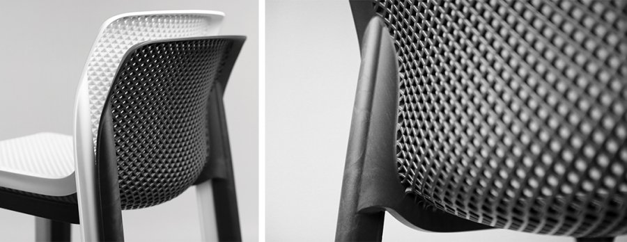 Стул пластиковый барный Nardi Net Stool антрацит