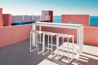 Стул пластиковый барный Vondom Wall Street Basic белый