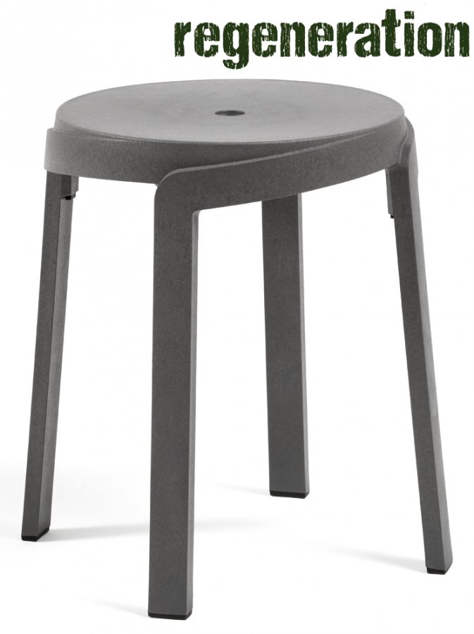 Табурет пластиковый Nardi Stack Mini базальт