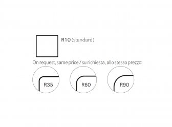 Столешница квадратная Solid Laminate