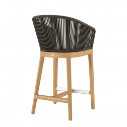 Кресло полубарное деревянное плетеное JANUS et Cie Heron натуральный, ореховый