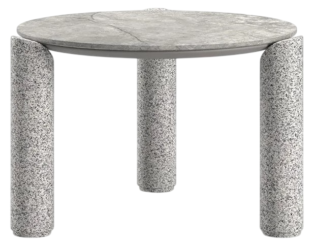 Столик кофейный каменный Lorvain Silver M