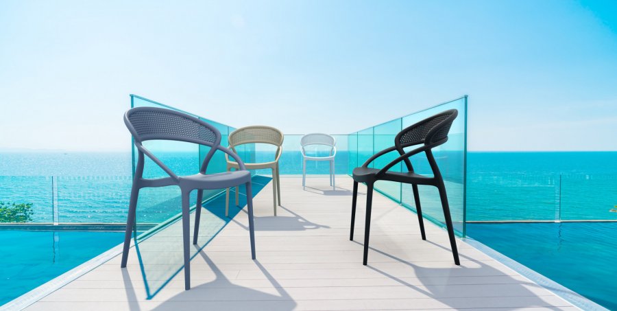 Кресло пластиковое Siesta Contract Sunset бежевый