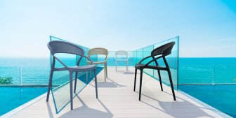 Кресло пластиковое Siesta Contract Sunset бежевый