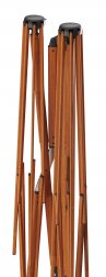 Зонт профессиональный двухкупольный 2.9х6.3 м Galaxia Dual T Timber