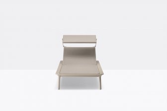 Шезлонг металлический текстиленовый Reva L