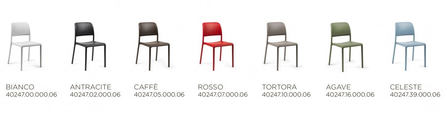 Стул пластиковый Nardi Riva Bistrot кофе
