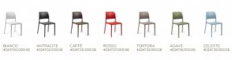 Стул пластиковый Nardi Riva Bistrot кофе