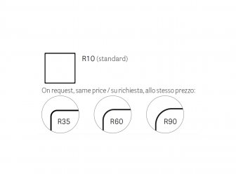 Столешница квадратная Solid Laminate