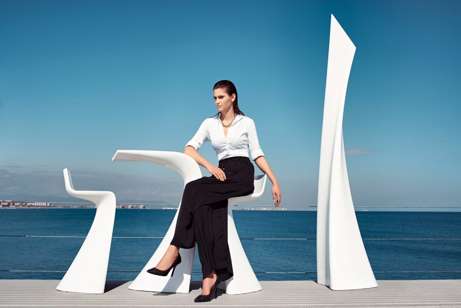 Стул пластиковый барный Vondom Wing Basic