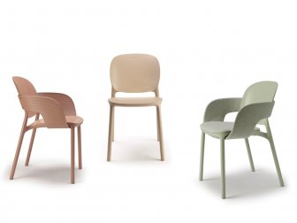 Стул пластиковый Scab Design Hug Go Green карамельный
