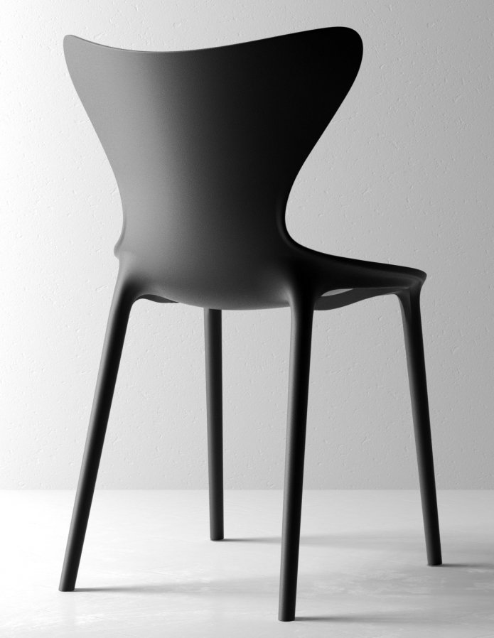 Стул пластиковый Vondom Love Revolution темно-серый Manta