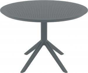 Стол пластиковый Sky Table Ø105, темно-серый, Ø1050х740 мм
