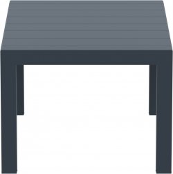Стол пластиковый раздвижной Vegas Table, темно-серый, 1000-1400х1000х750 мм
