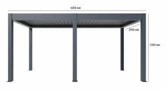 Пергола биоклиматическая 3х6 м моторизованная Tagliamento Pergola 120 Series