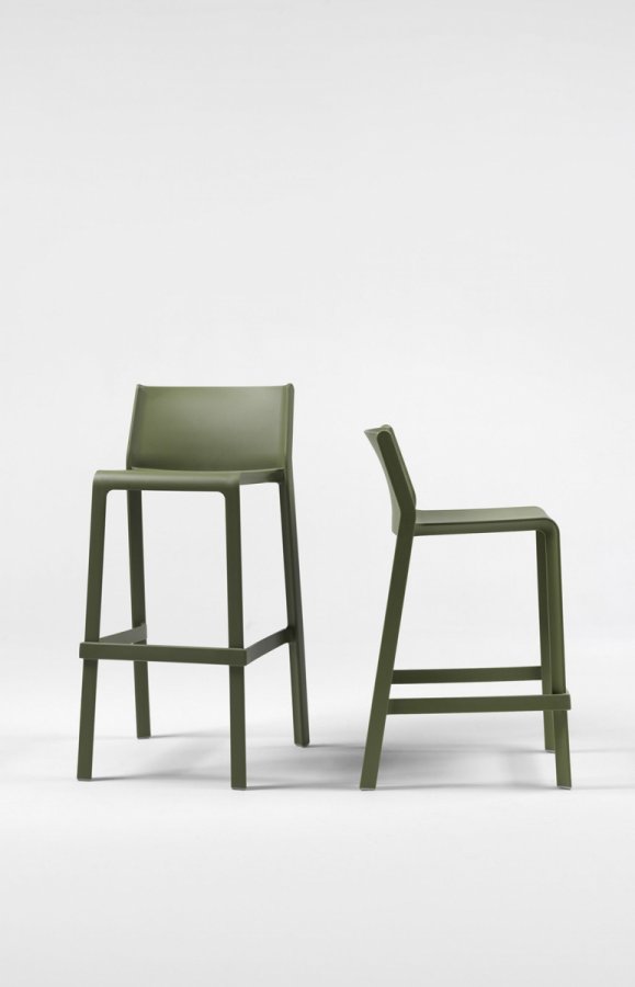 Стул пластиковый полубарный Nardi Trill Stool Mini агава