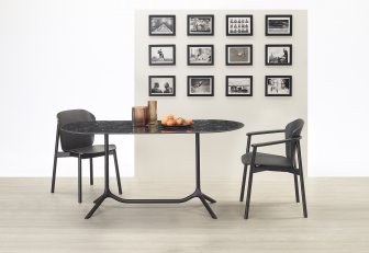Столешница овальная Compact Laminate для подстолья Tripe Double