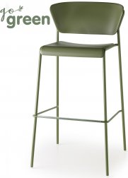 Стул пластиковый барный Scab Design Lisa Technopolymer Go Green оливковый
