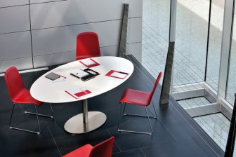 Стол обеденный Inox Ellittico