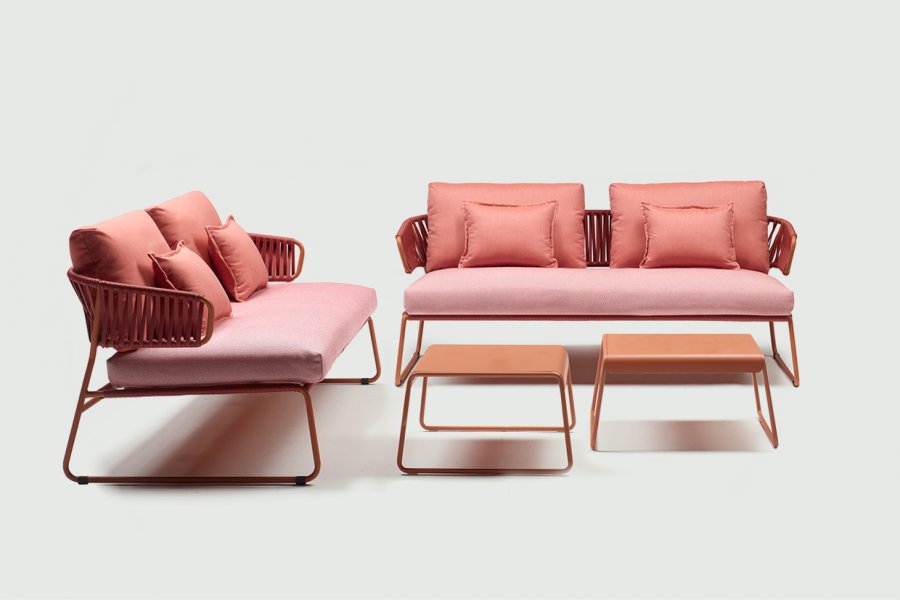Диван плетеный с подушками Lisa Sofa Club