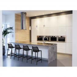 Стул пластиковый барный Siesta Contract Air Bar 75 черный