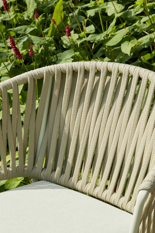 Кресло плетеное с подушкой Scab Design Lisa Filo Nest зеленый шалфей, песочный, зеленый