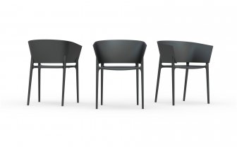 Кресло пластиковое Vondom Africa Basic черный