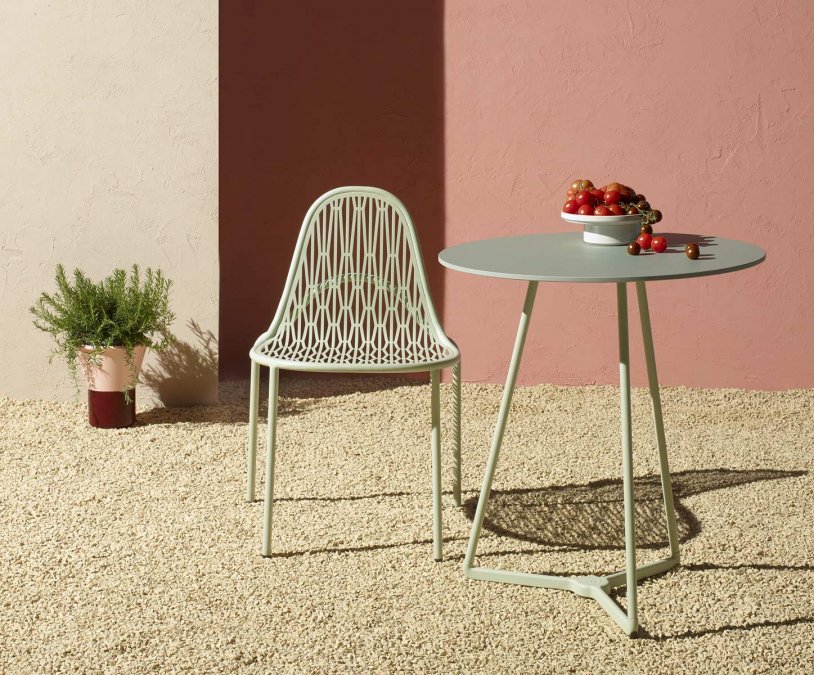 Стул металлический Scab Design Malvasia зеленый шалфей
