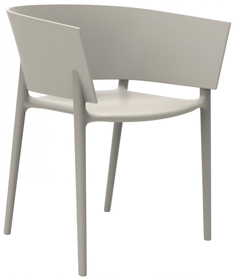Кресло пластиковое Vondom Africa Basic слоновая кость