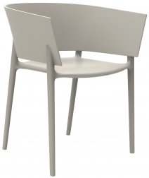 Кресло пластиковое Vondom Africa Basic слоновая кость