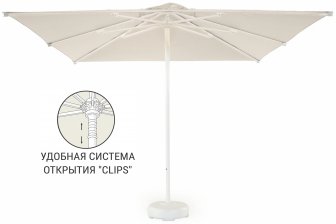 Зонт пляжный профессиональный 2х2 м Kiwi Clips