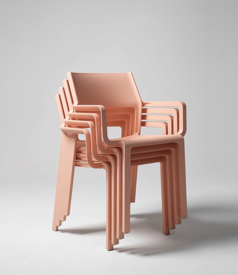 Кресло пластиковое Nardi Trill Armchair розовый