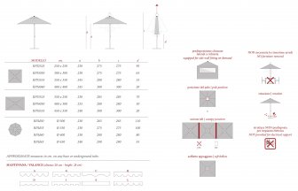 Зонт профессиональный телескопический 2.5х2.5 м Party