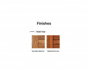 Столешница прямоугольная деревянная Teak