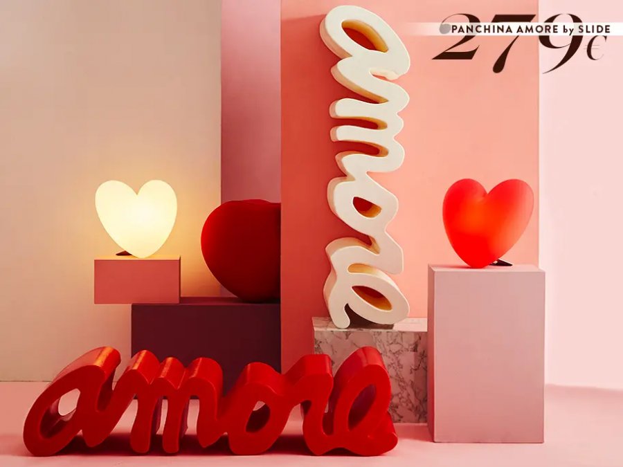 Скамья пластиковая дизайнерская Amore Pop