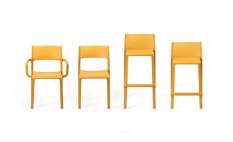Кресло пластиковое Nardi Trill Armchair горчичный