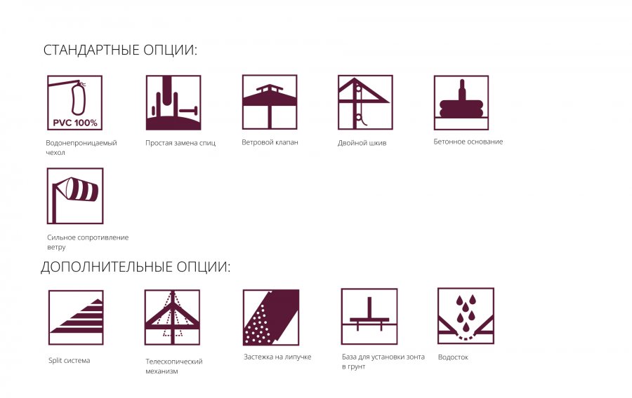 Зонт профессиональный 3х3 м Kite