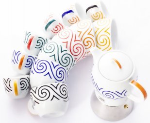 Кофеварка гейзерная на 4 порции, деколь Evolution