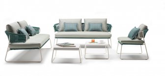 Диван плетеный с подушками Lisa Sofa Filo