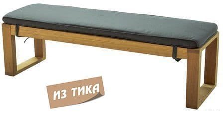 Скамья деревянная с подушкой Booka