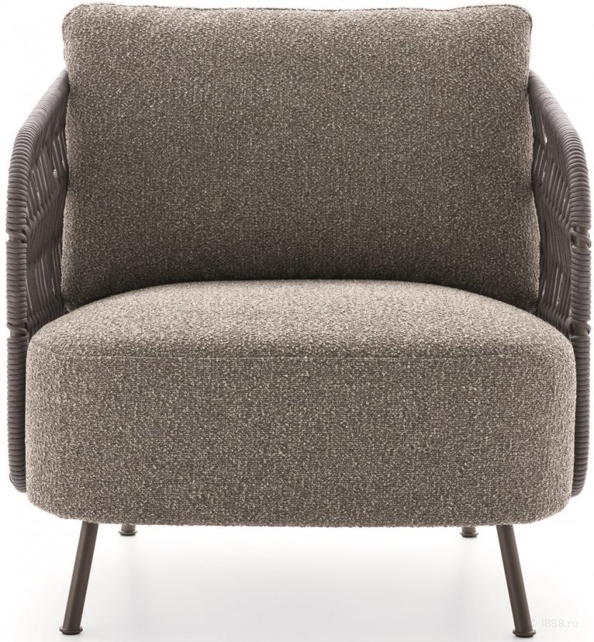Кресло плетеное с обивкой 356 Outdoor Woven