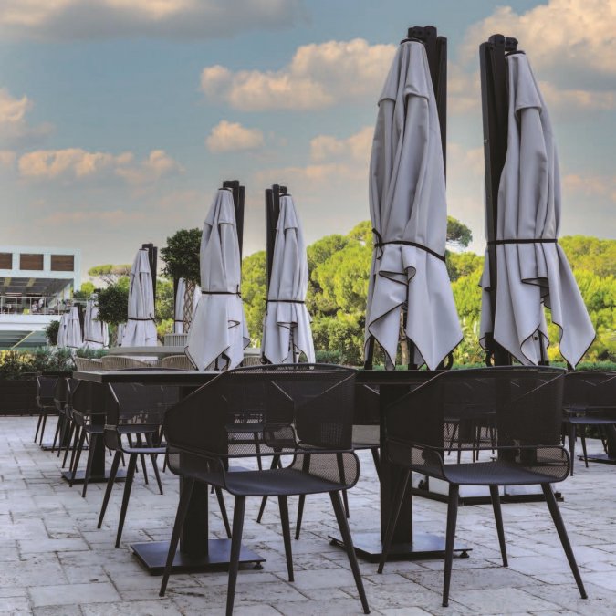 Зонт профессиональный двухкупольный 7.5х3 м Banana Plus Double