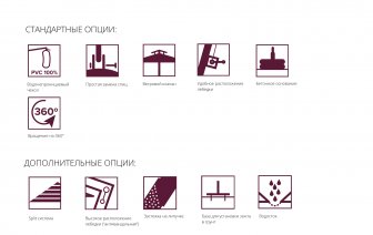Зонт профессиональный 2х3 м Talento