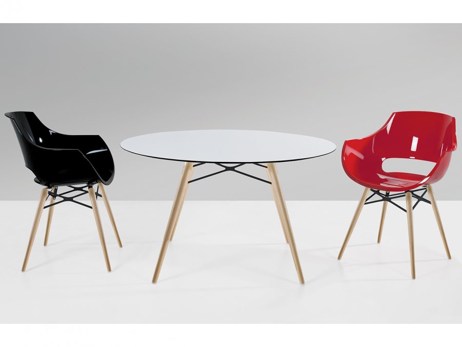 Кресло пластиковое Opal Wox Beech