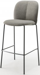 Стул барный с обивкой Scab Design Mentha Pop антрацит, светло-серый