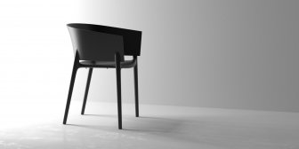 Кресло пластиковое Vondom Africa Basic черный
