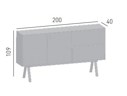 Комод офисный Low Cabinet 2027