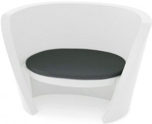 Кресло пластиковое светящееся Rap Chair Lighting
